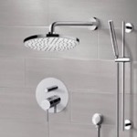 Remer SFR72 Rain Shower System with Handheld, Rain Shower Head, Shower Faucet Set